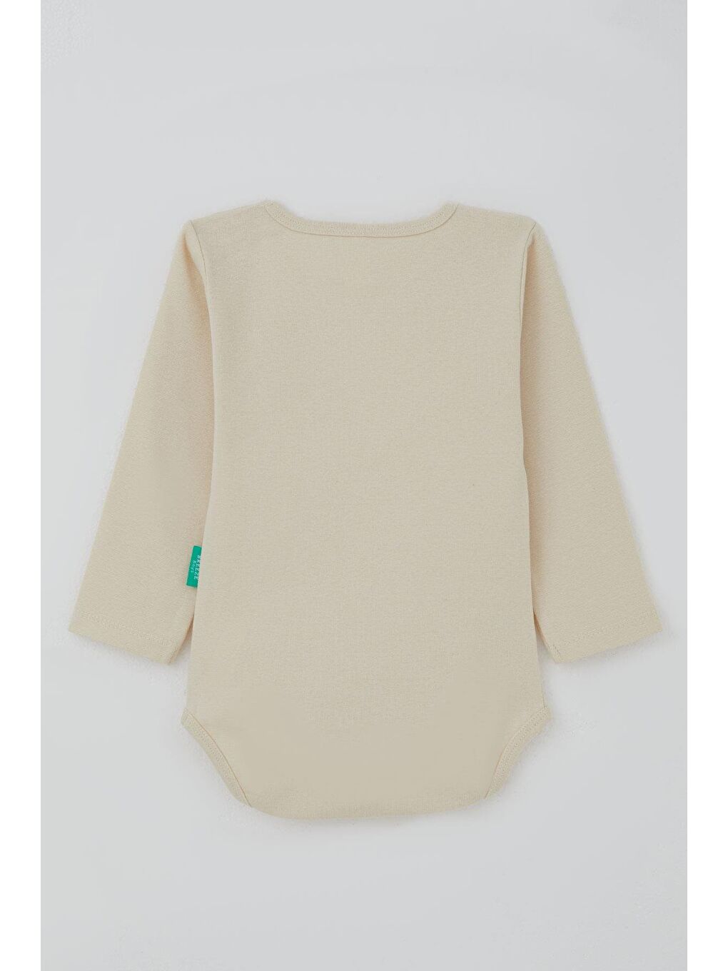 Ekru Erkek Bebek Çıtçıtlı Zıbın Body Basic Krem (9 Ay-3 Yaş)-1