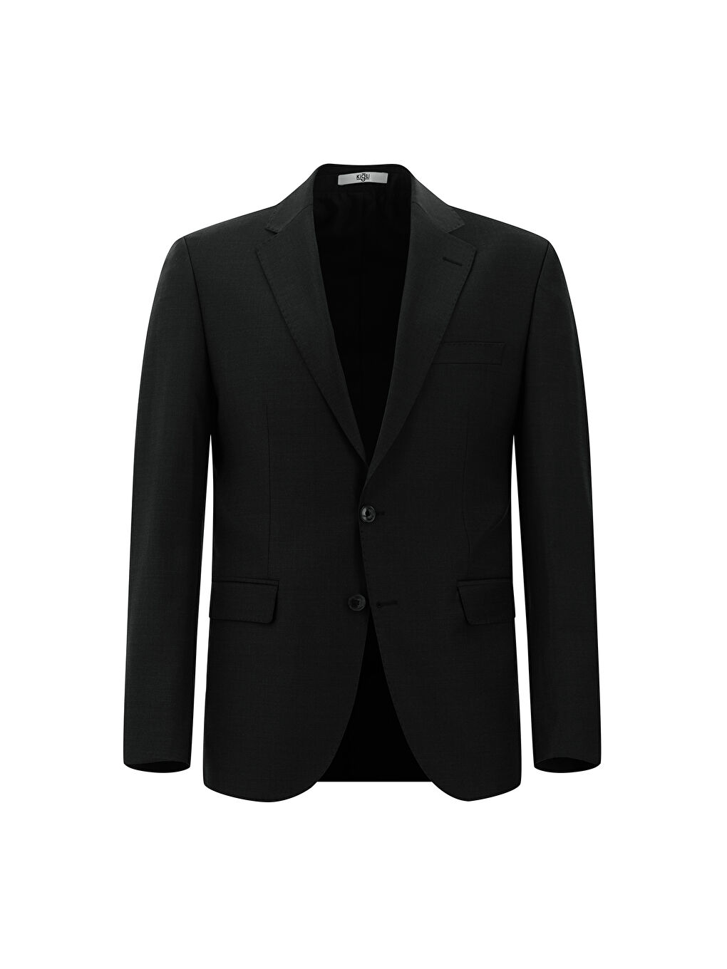 Gri Regular Fit Yünlü Klasik Takım Elbise-1