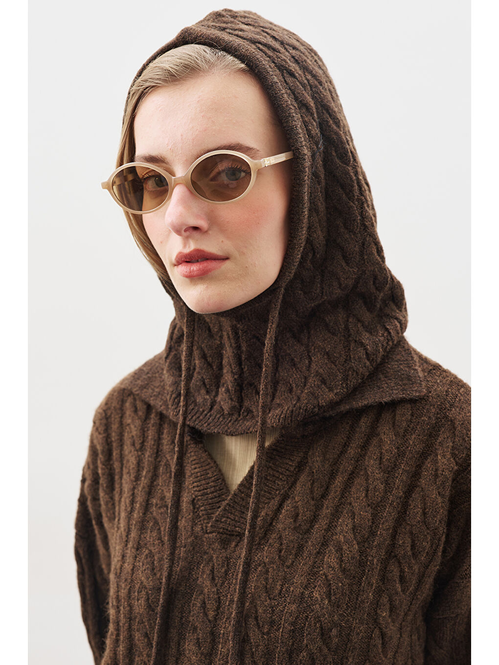 Triko Balaklava Kahverengi-1