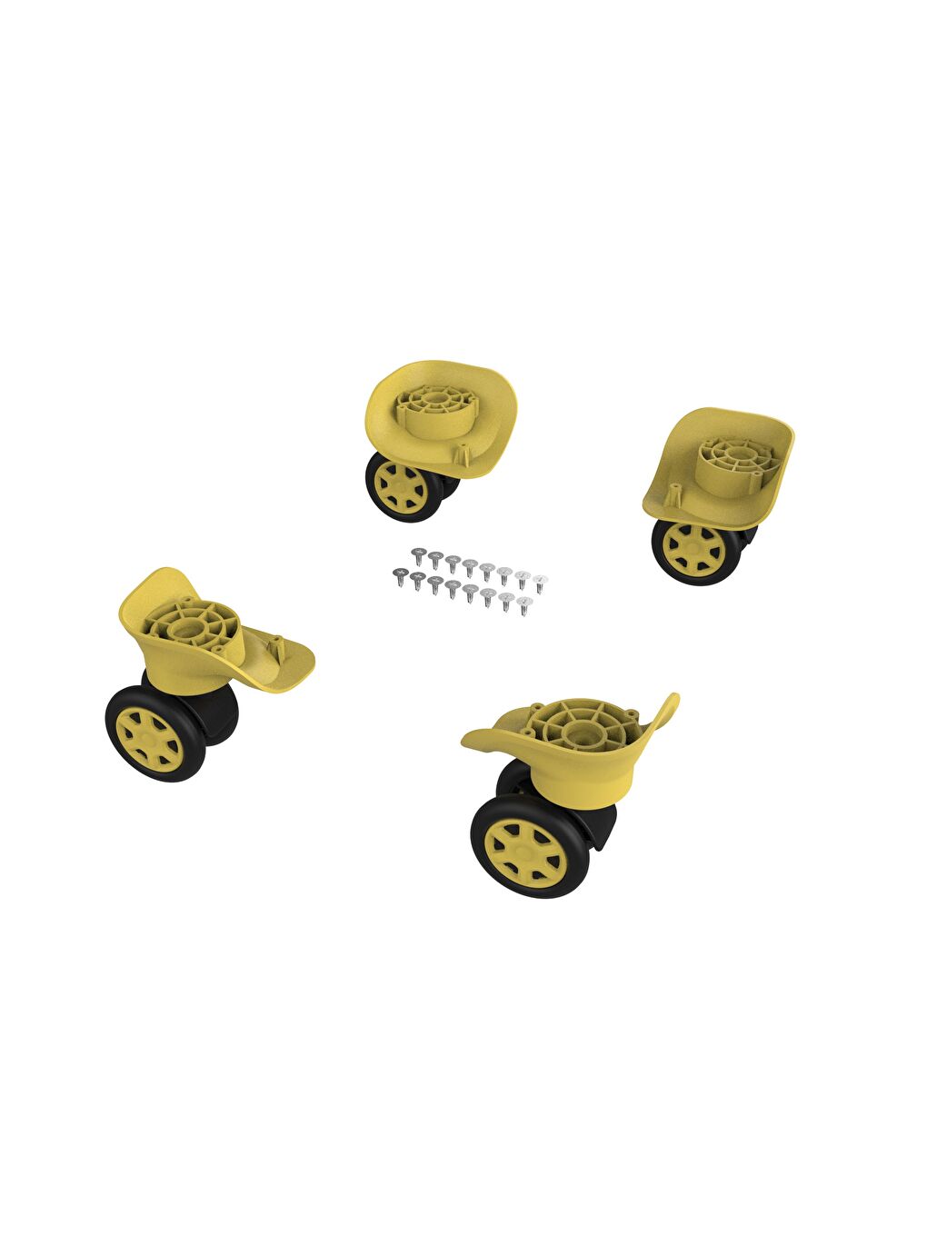 ABS Valiz Tekerleği Çift Teker Sarı Renk