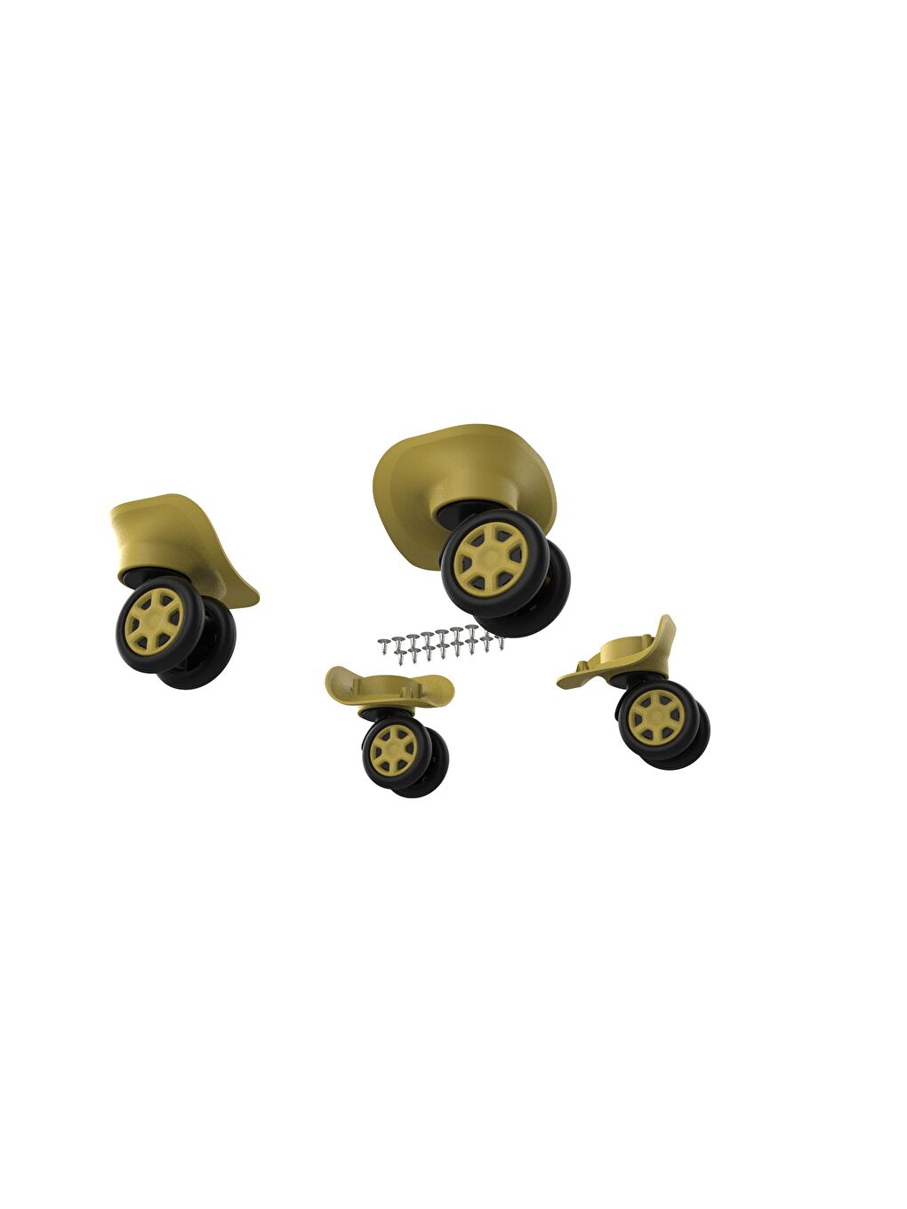 ABS Valiz Tekerleği Çift Teker Sarı Renk-1