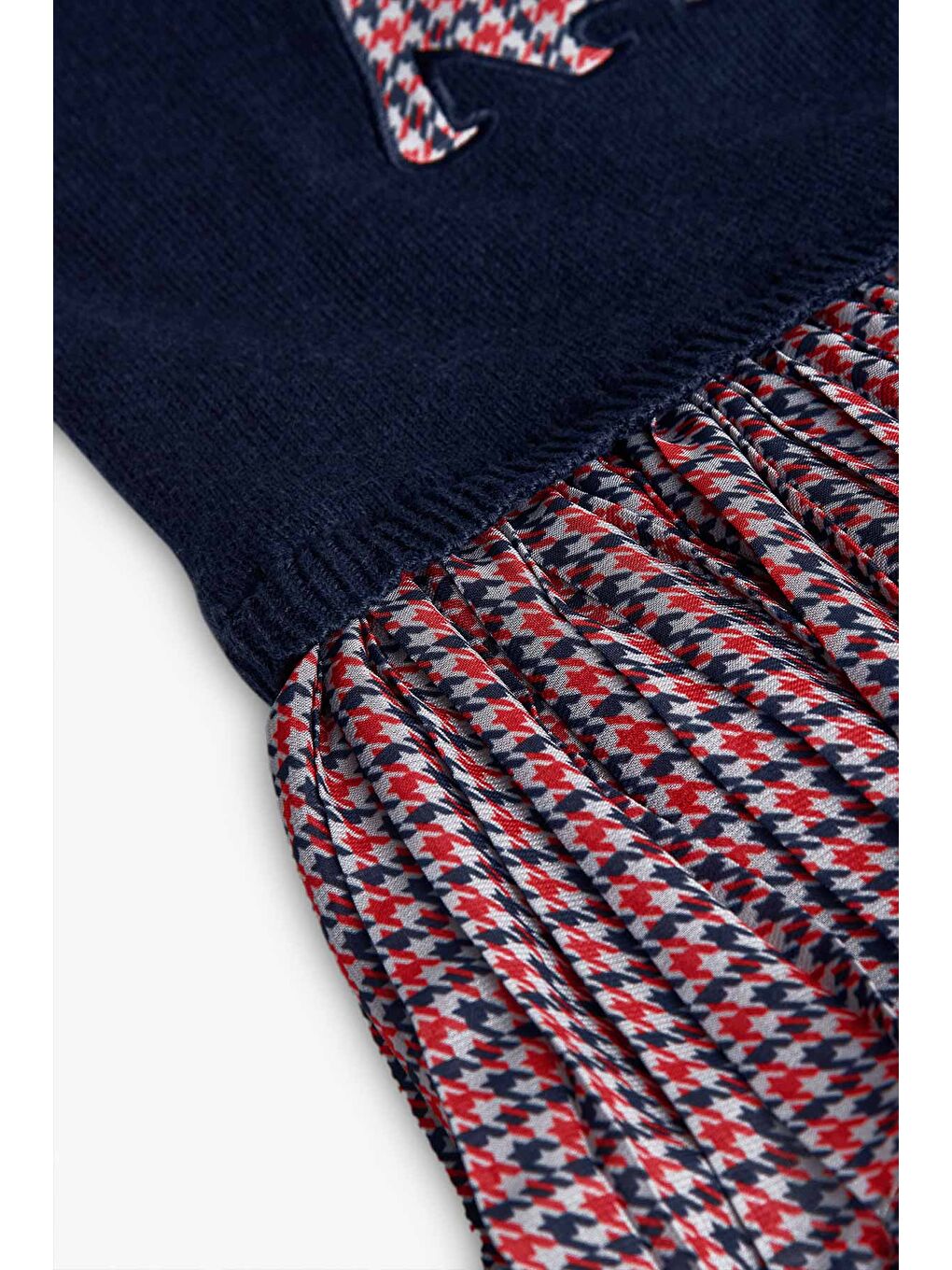 Lacivert Kız Çocuk Hayvanlar Desenli Elbise-3