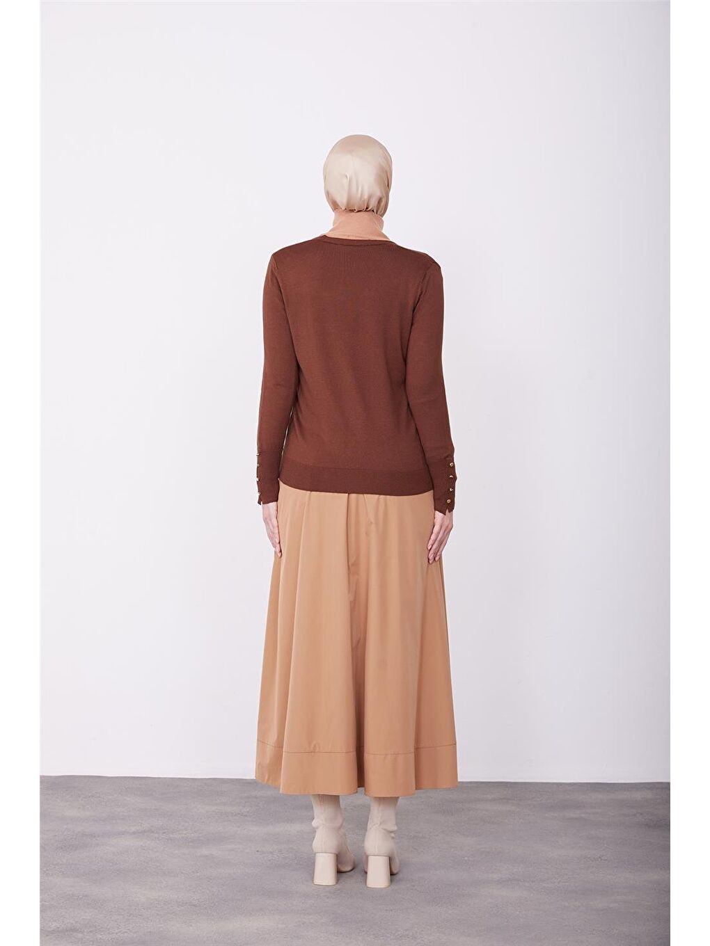 Hırka 23Kd2802 Kahverengi-4