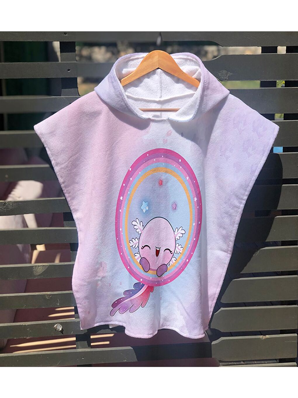 Karışık Aksolotl Desenli Panço Modeli