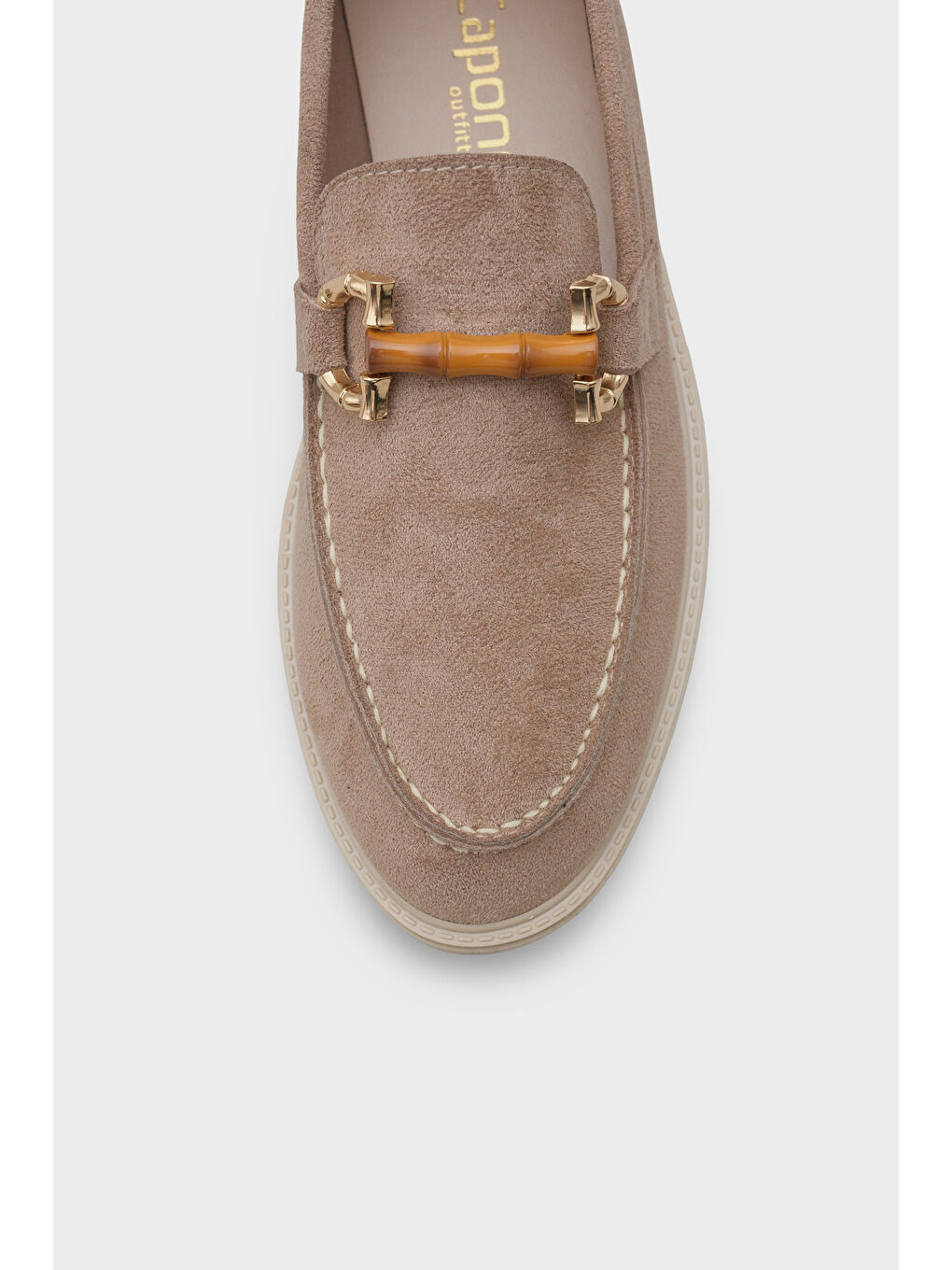 Bej Pauline Tokalı Kadın Loafer-2