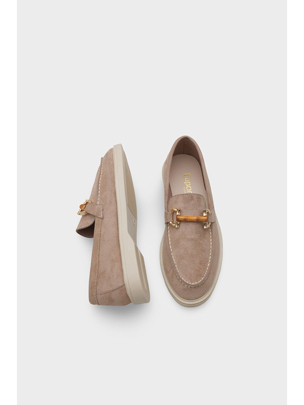 Bej Pauline Tokalı Kadın Loafer-4