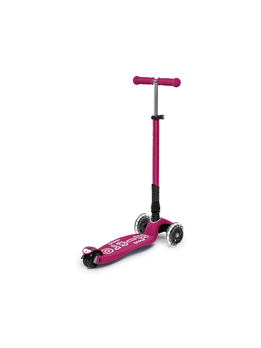 Micro Fuşya Maxi Scooter Deluxe Foldable LED Berry Red - 1