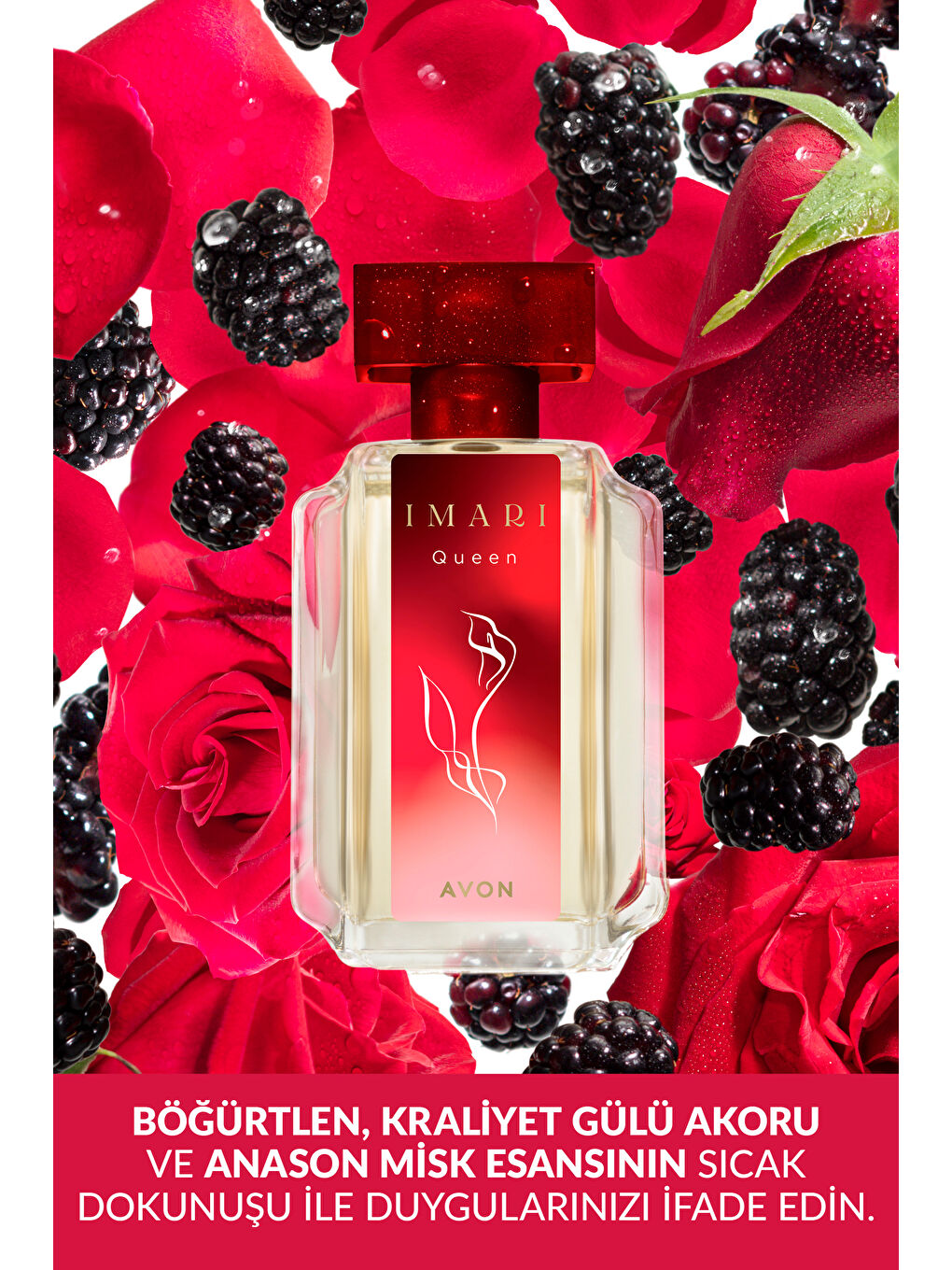 AVON Imari Queen Kadın Parfüm Rollon ve Vücut Losyonu Paketi - 1
