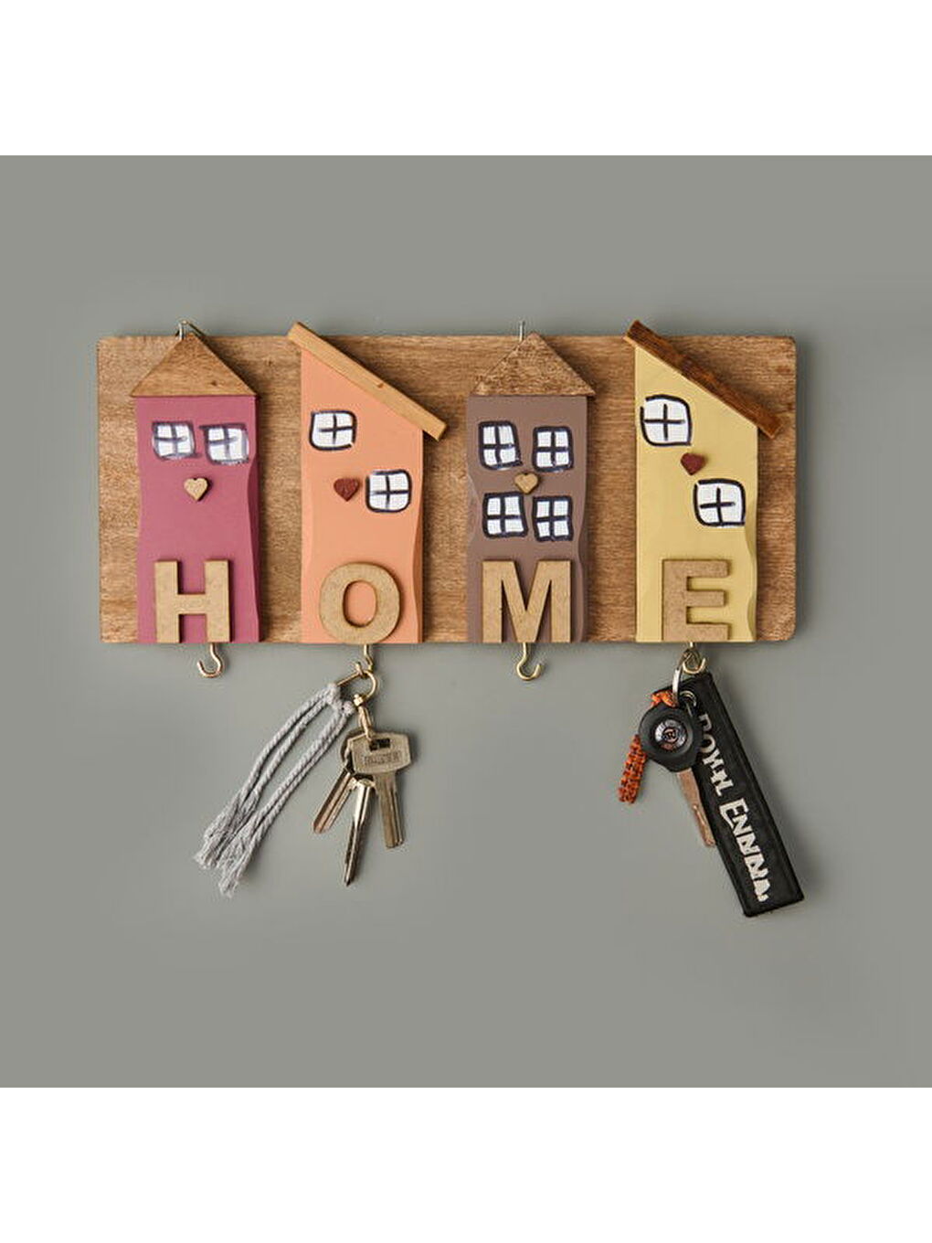 Karışık Deco Home Duvar Askısı - Renkli - 35x15 cm