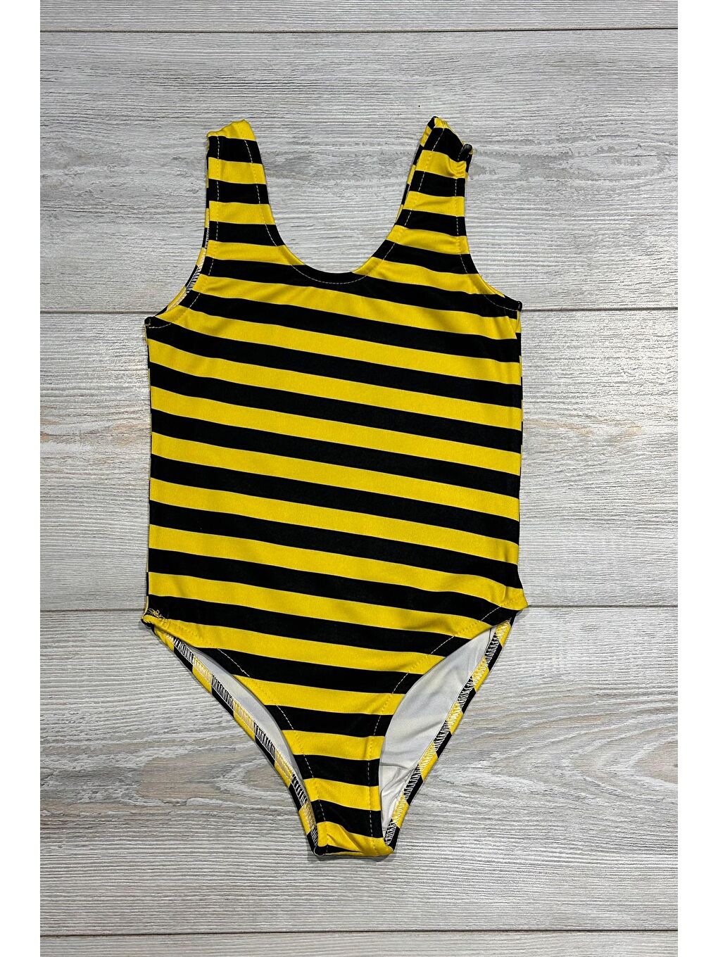 Sarı Trend Kız Çocuk Deniz Havuz Mayo