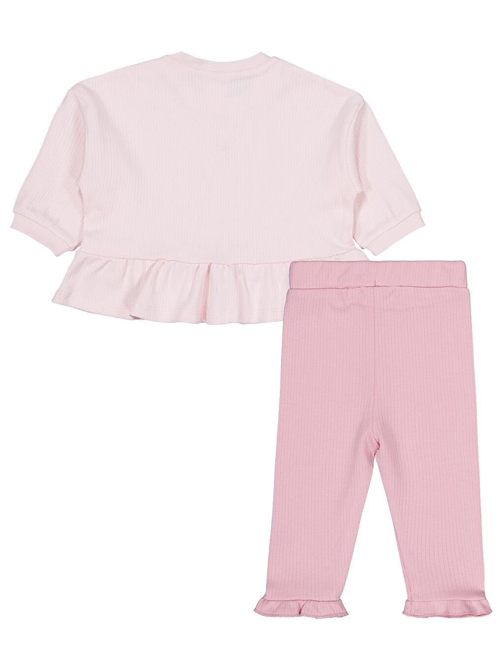 Baby Balerin Nakışlı 6-18 Ay Takım - Pembe 12-18 Ay-2