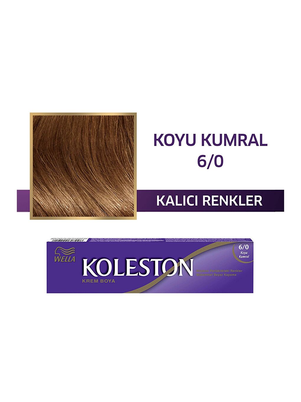 Wella Renksiz Koleston Single Tüp Boya 6/0 Koyu Kumral - 1