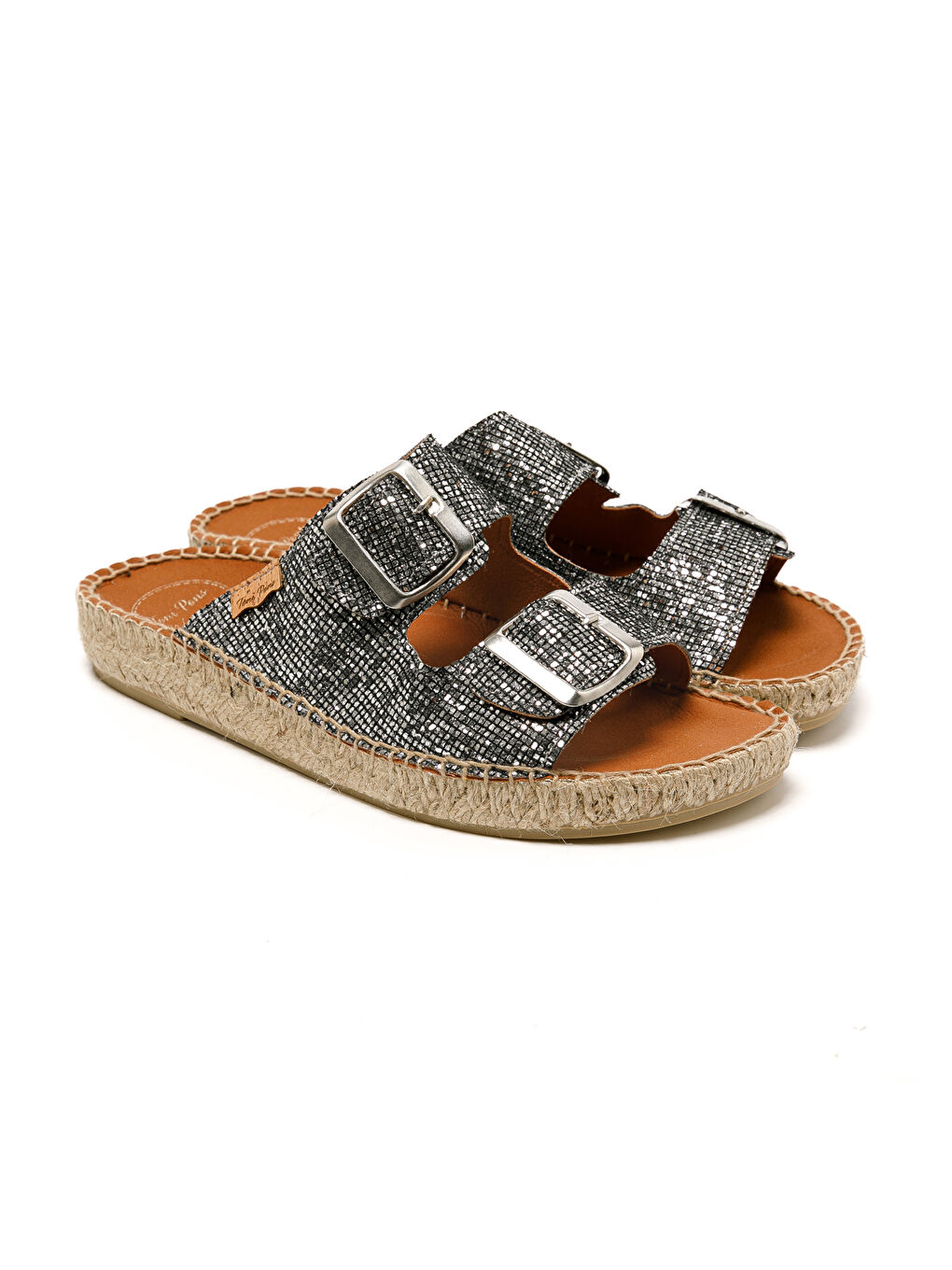 Gri Kadın Terlik Bruna Black-2