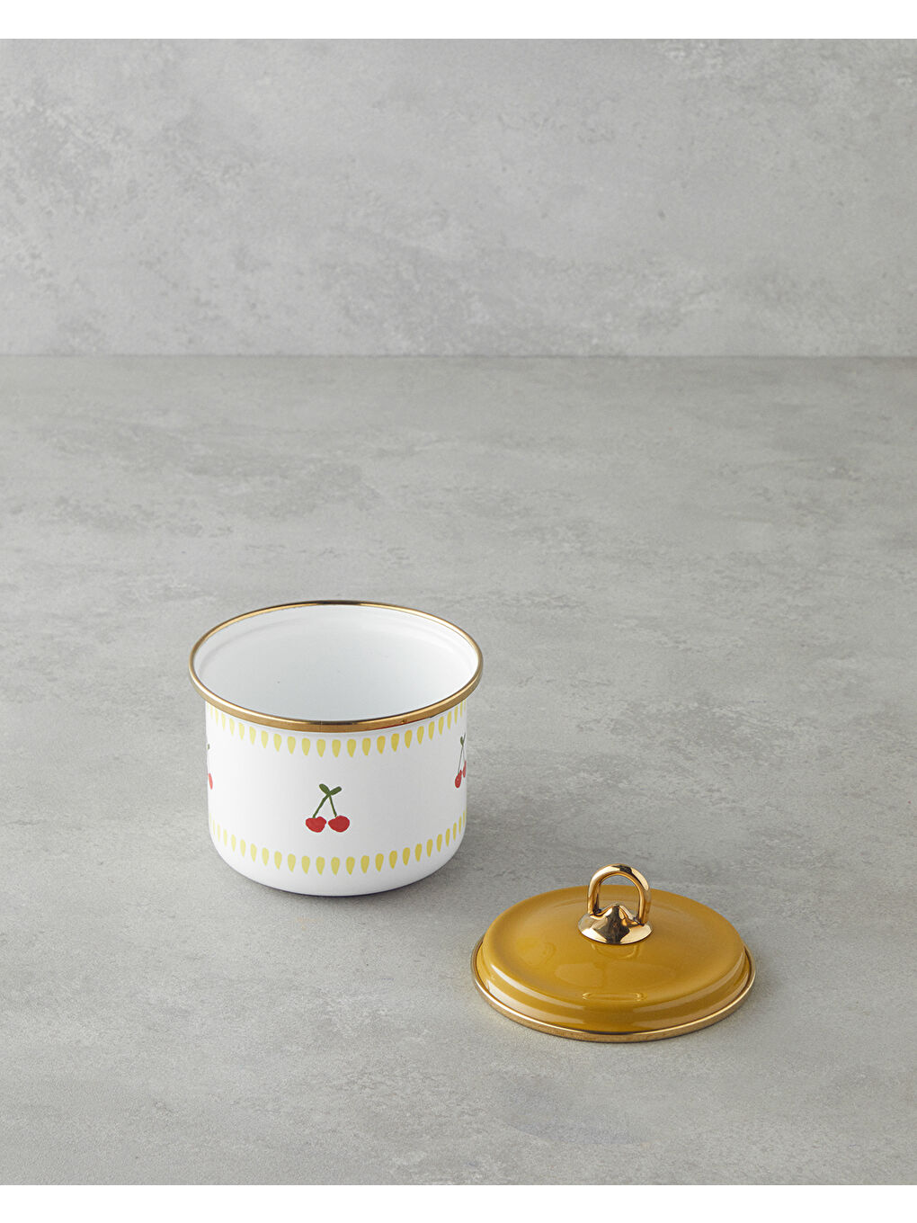 Cherry Emaye Baharatlik 0,75 L Sarı-1