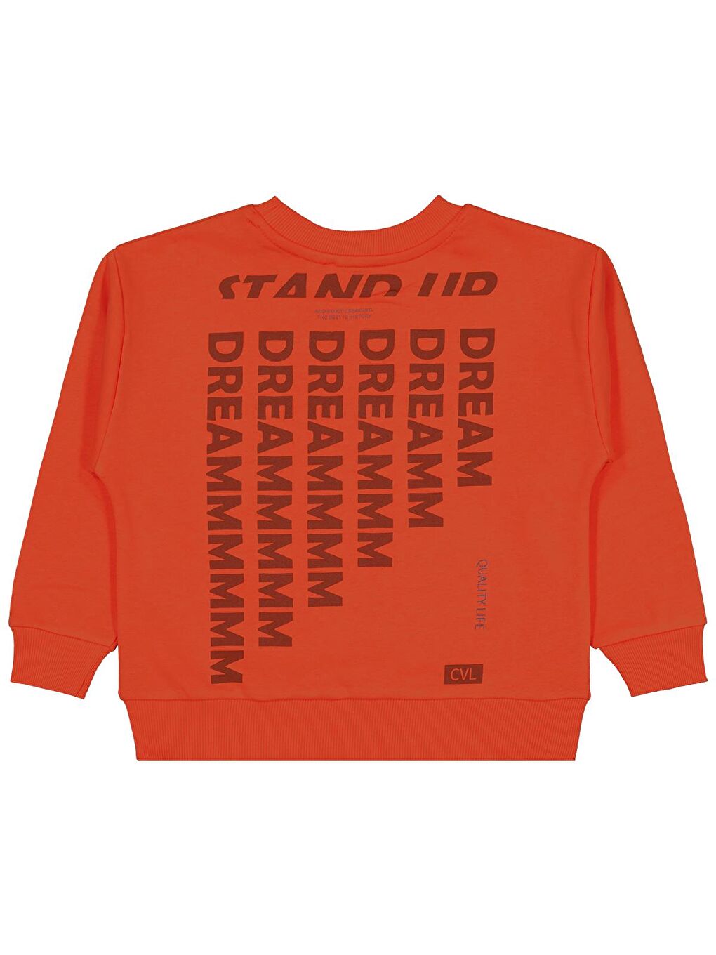 Boys Peace Quıet Baskılı 6-9 Yaş Sweatshirt - Turuncu 7-8 Yaş