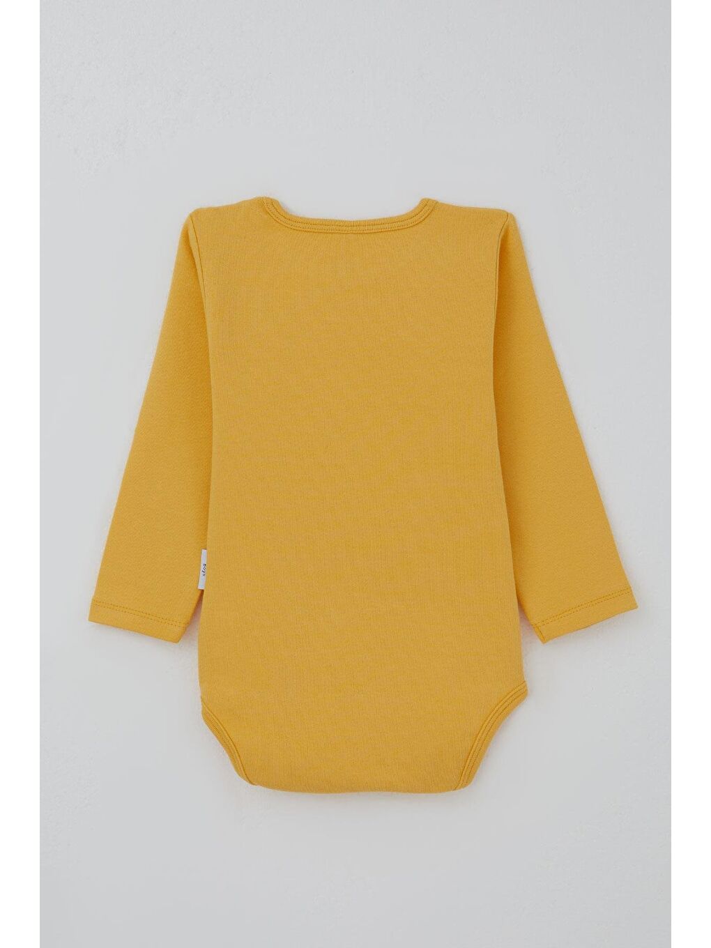 Erkek Bebek Çıtçıtlı Zıbın Body Basic Hardal Sarı (9 Ay-3 Yaş)-1
