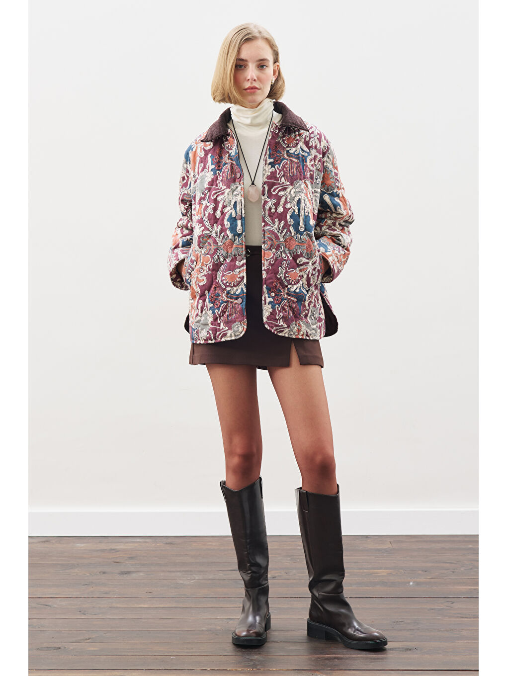 Kapitoneli Desenli Mont Bordo-2