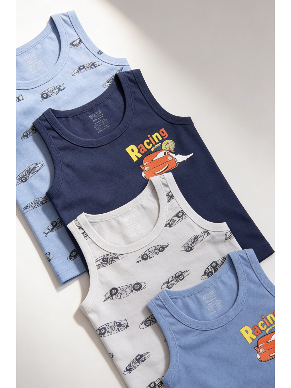 Karışık Erkek Çocuk 5'Li Arabalı Atlet-1