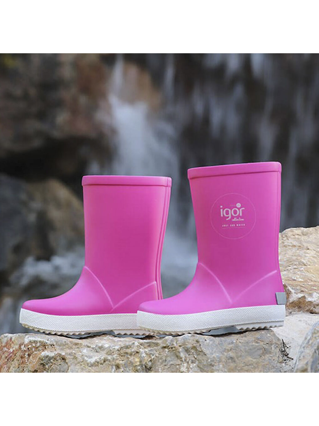 Pembe Kız Çocuk Bot (Yağmur ) W10107 SPLASH NAUTICO 007-FUCSIA-3