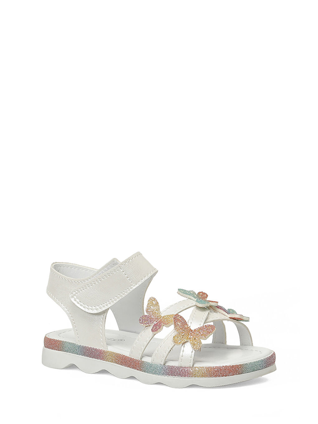 BRUCO.P6FX Beyaz Kız Çocuk Sandalet-1