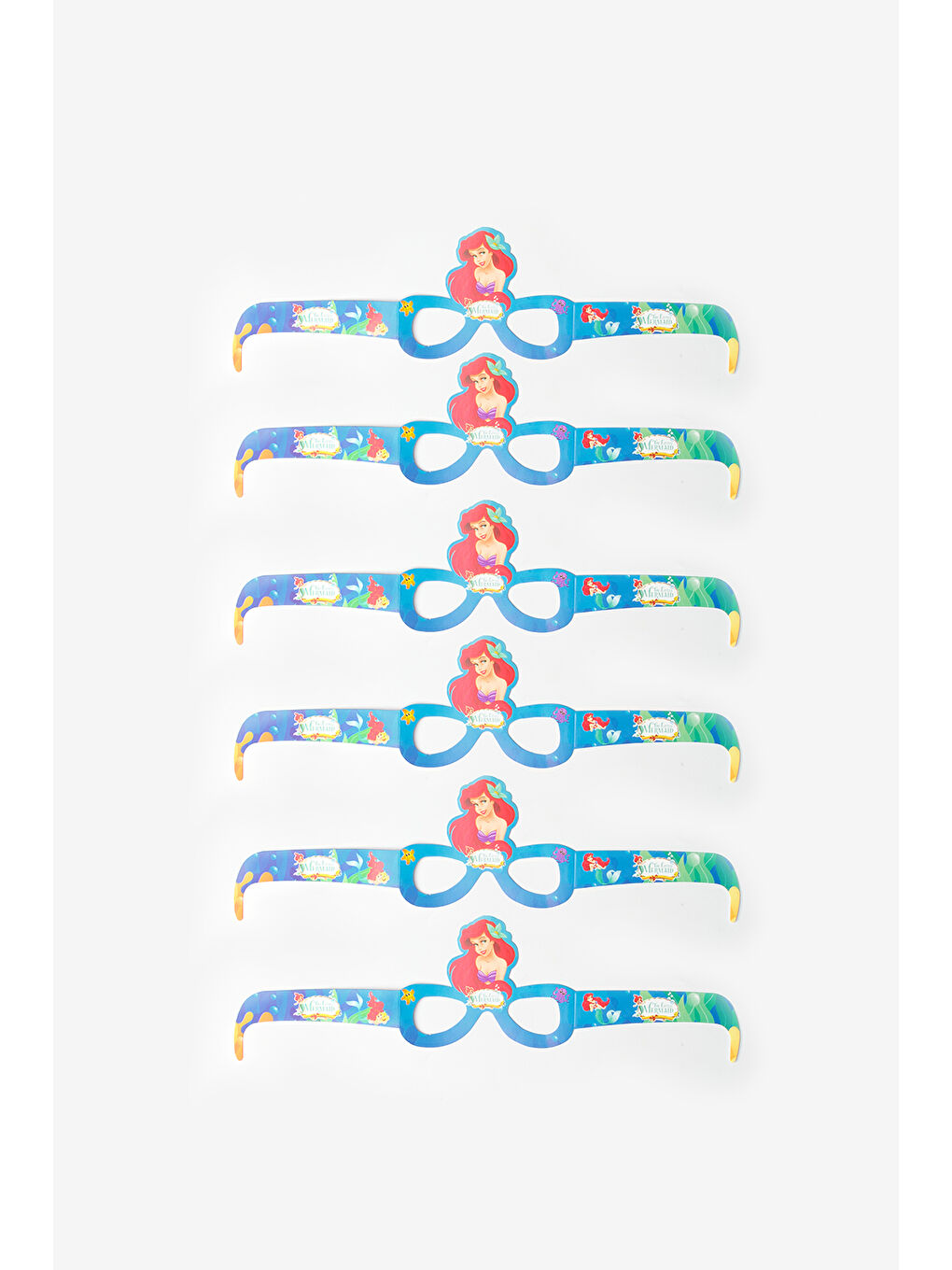 Yeşil Mavi  Deniz Kızı Temalı Çocuk Parti Gözlüğü Set-1