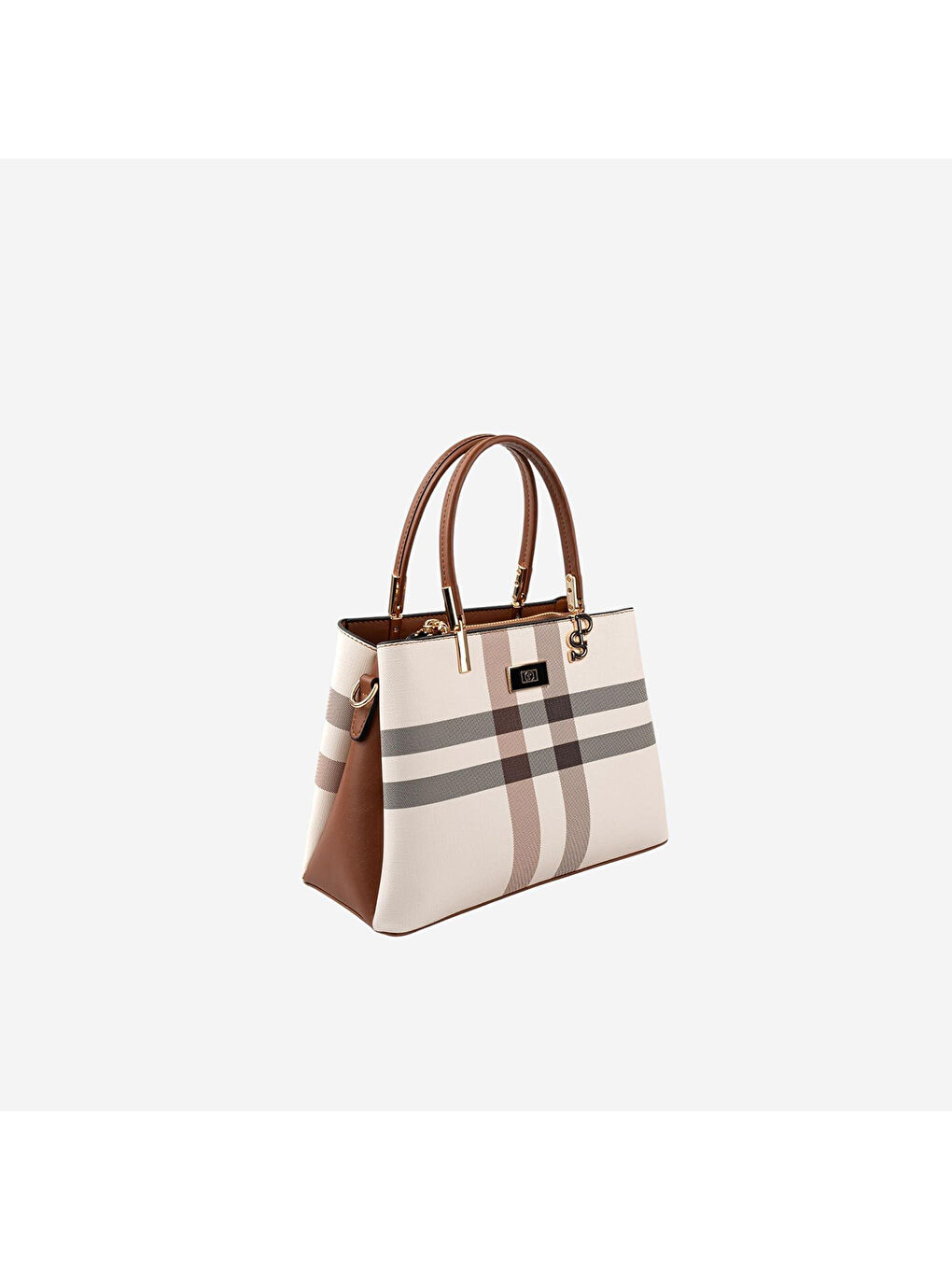 Karışık Kadın SP1098-MK48 SILVER POLO Omuz Çantası Krem-Taba-1