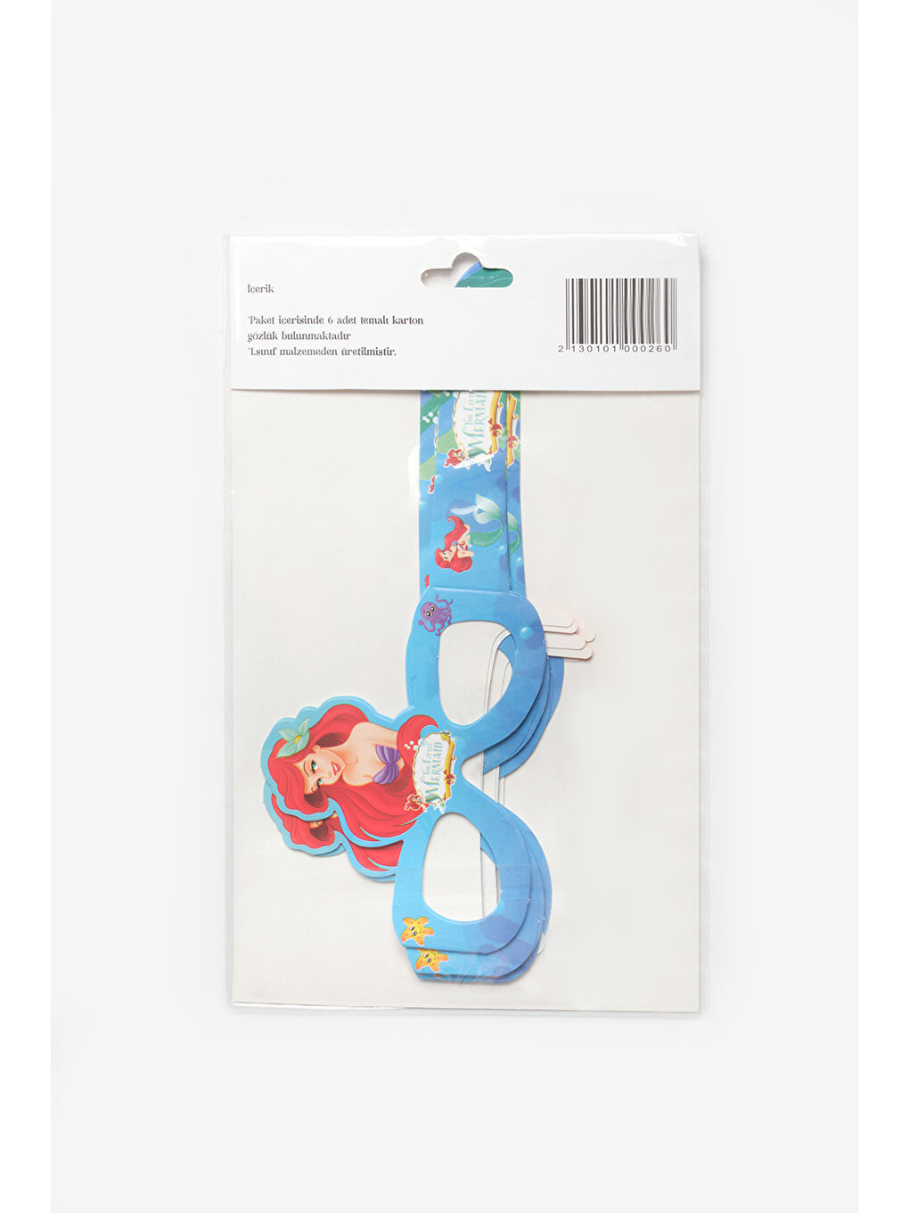 Yeşil Mavi  Deniz Kızı Temalı Çocuk Parti Gözlüğü Set-2