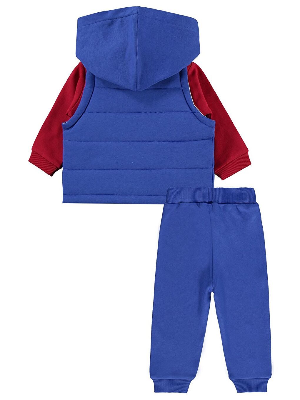 Baby Ayıcık Baskılı 3'lü 6-18 Ay Takım - Mavi 12-18 Ay-2