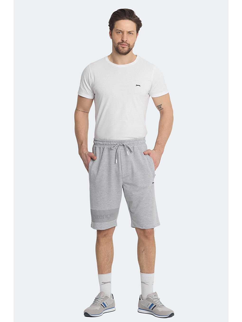 SLAZENGER NUKA Erkek Şort Gri - 6