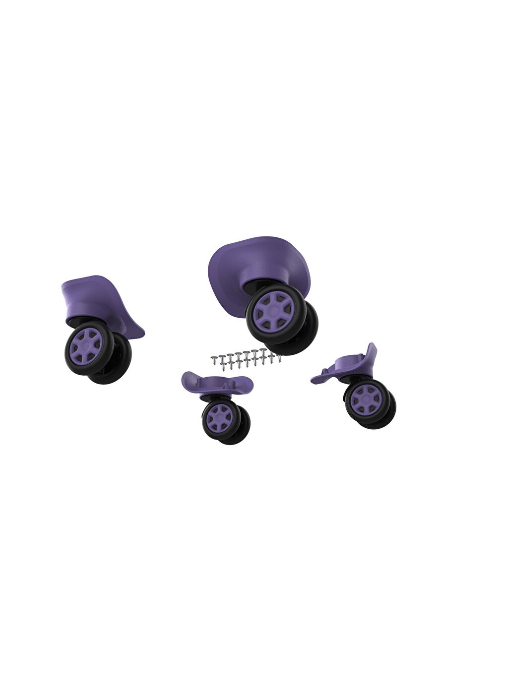 ABS Valiz Tekerleği Çift Teker Lila Renk-1