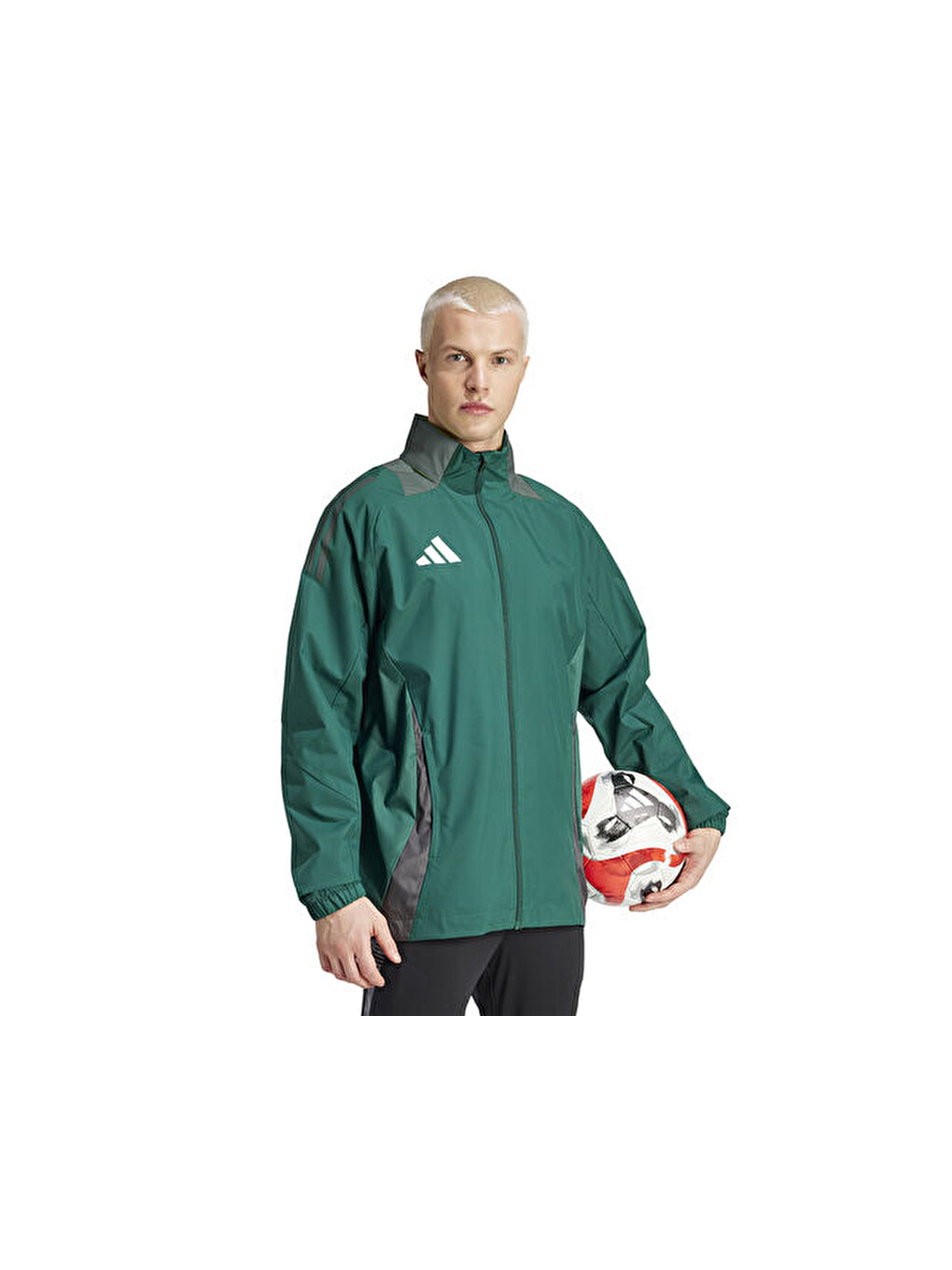 Tiro24 C Awjkt Erkek Futbol Antrenman Ceketi Ir9521 Haki-2