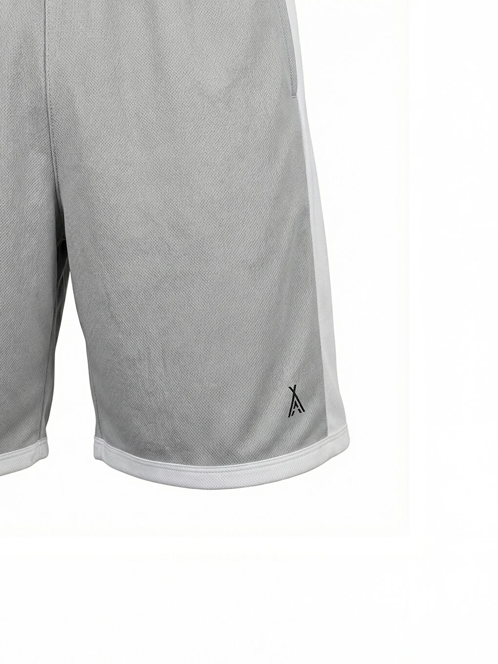 Gri ORENDAHILL Erkek Spor Şort Hızlı Kuruyan Esnek Regular Fit Gym Cepli Yan Çizgi Detaylı Activewear-3