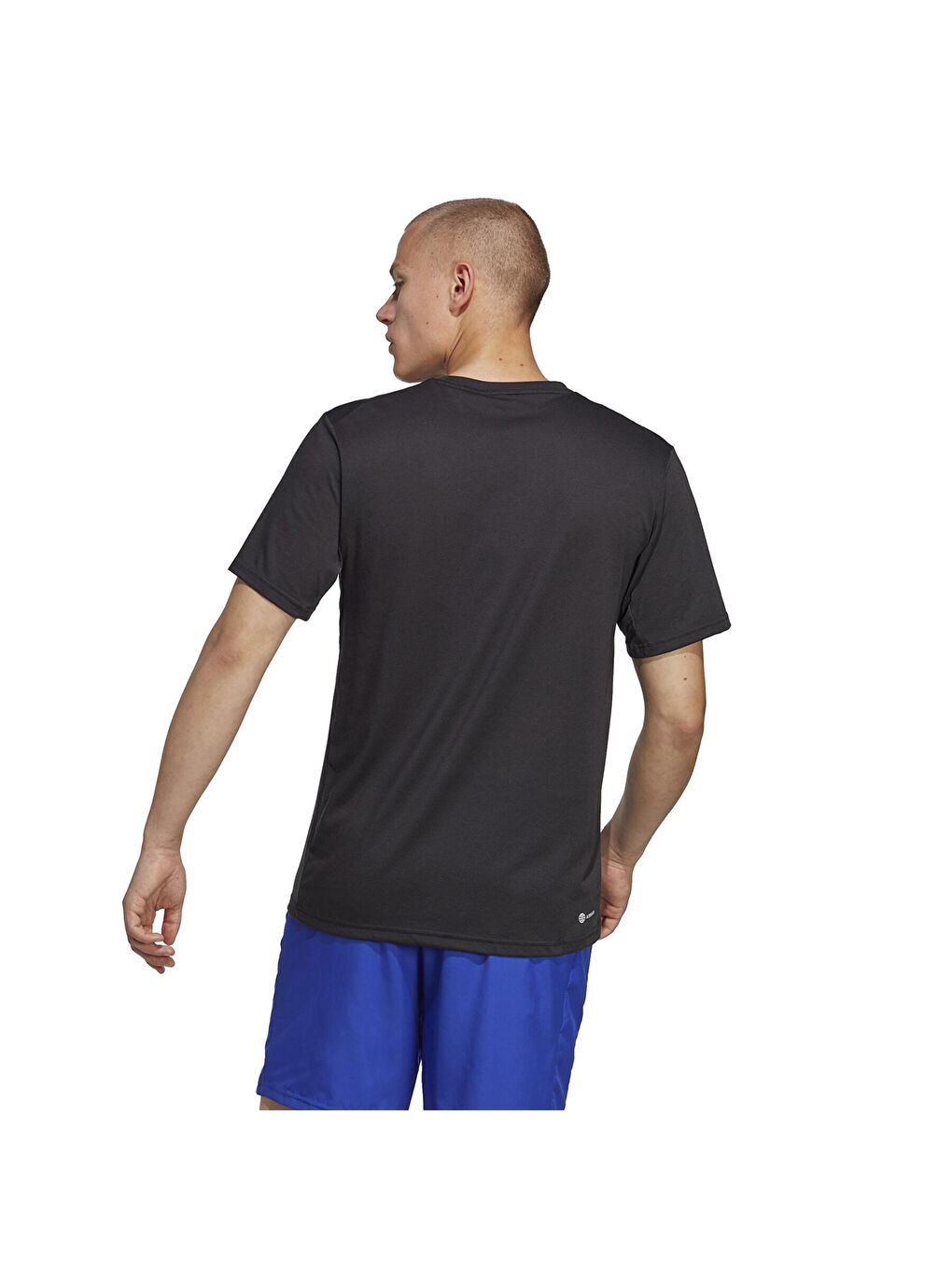 Training Essentials Comf Erkek Siyah Yuvarlak Yaka Tişört-1