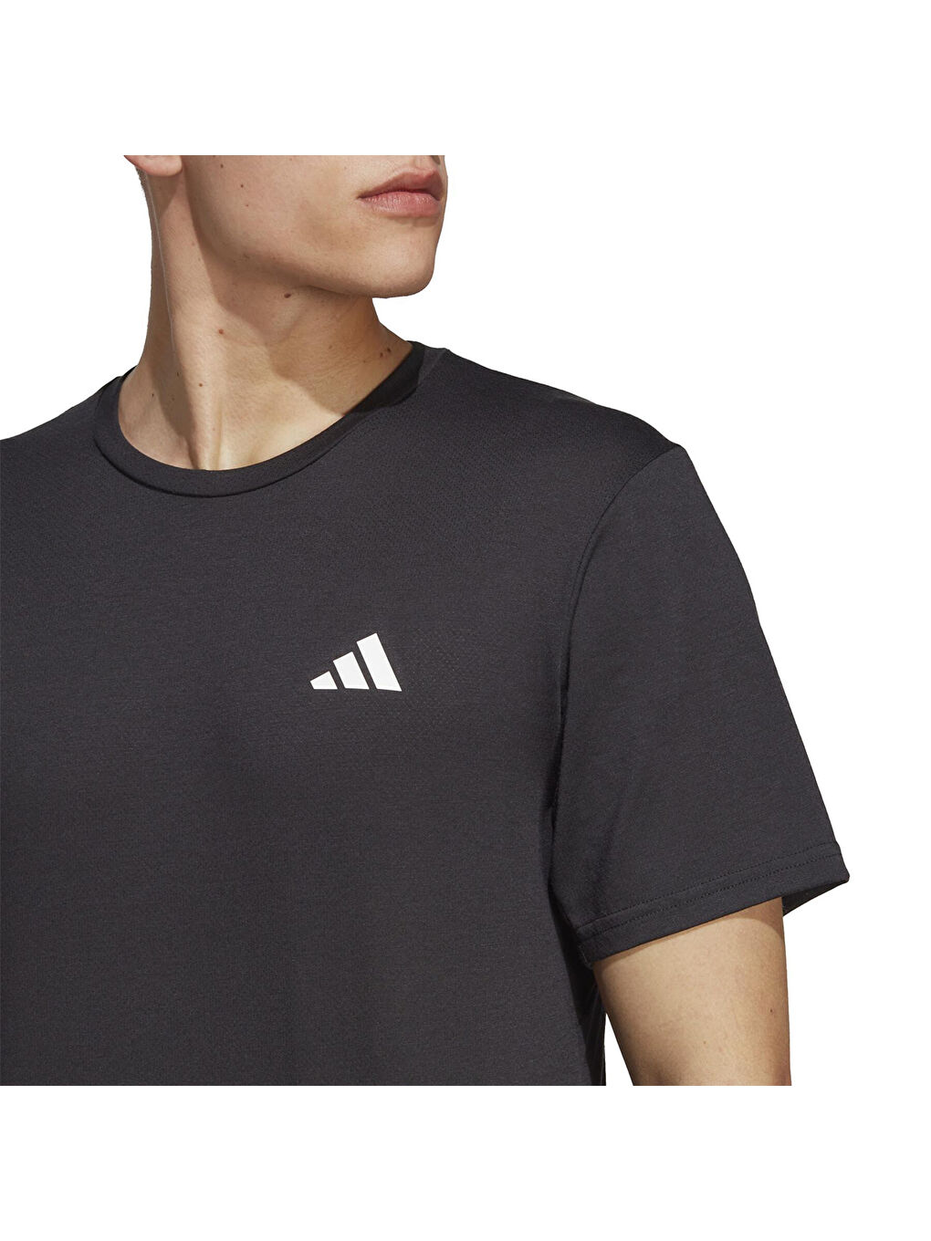Training Essentials Comf Erkek Siyah Yuvarlak Yaka Tişört-2