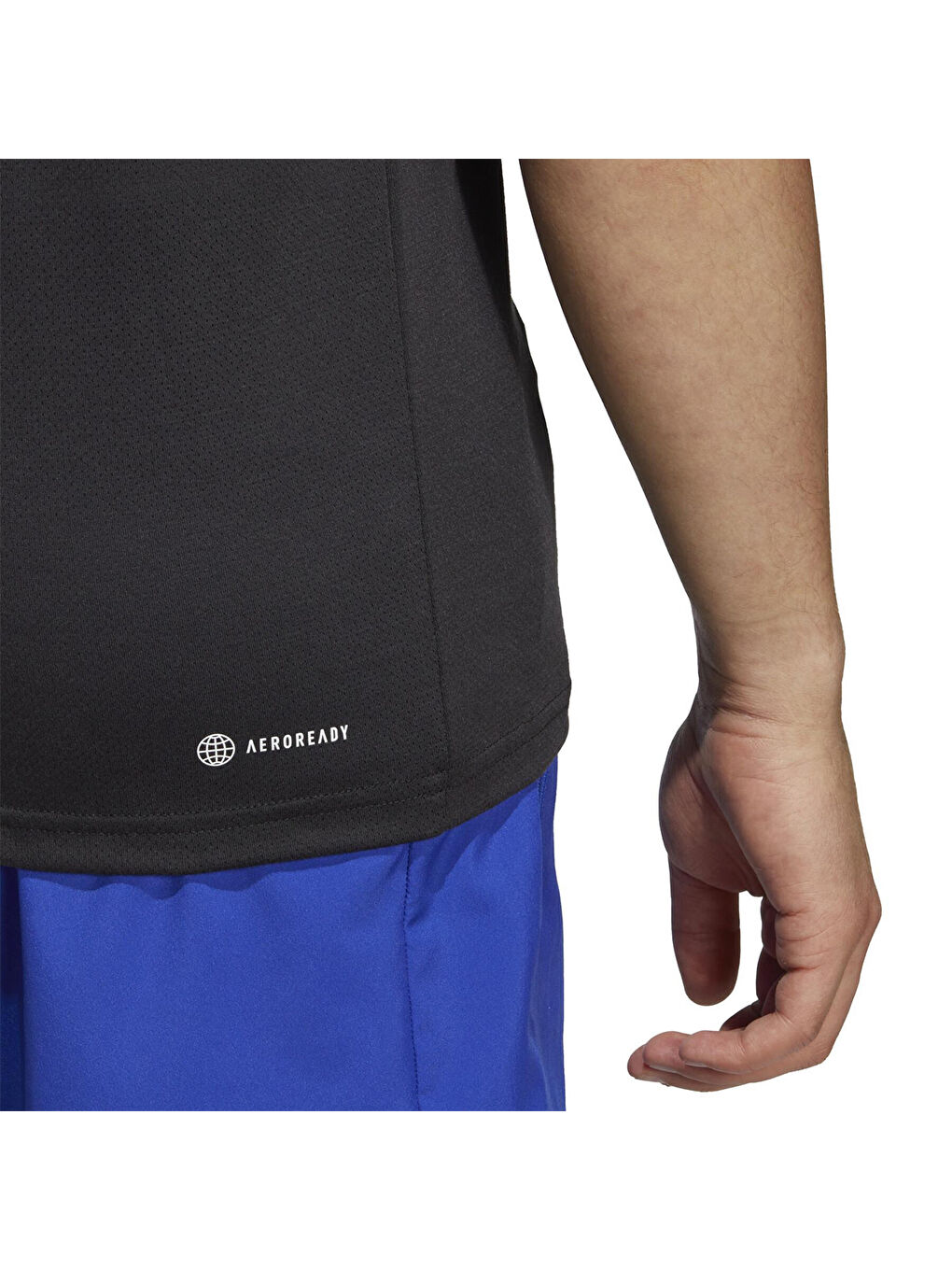 Training Essentials Comf Erkek Siyah Yuvarlak Yaka Tişört-3