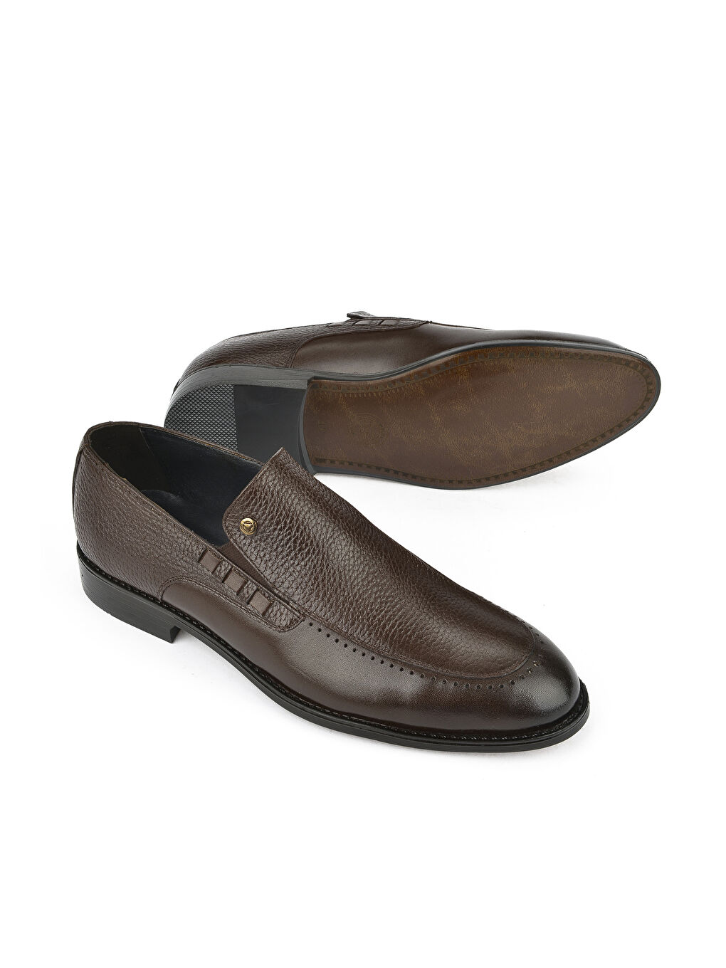 Kahverengi Erkek Hakiki Deri Klasik Ayakkabı 15148Z090 Kahve-1