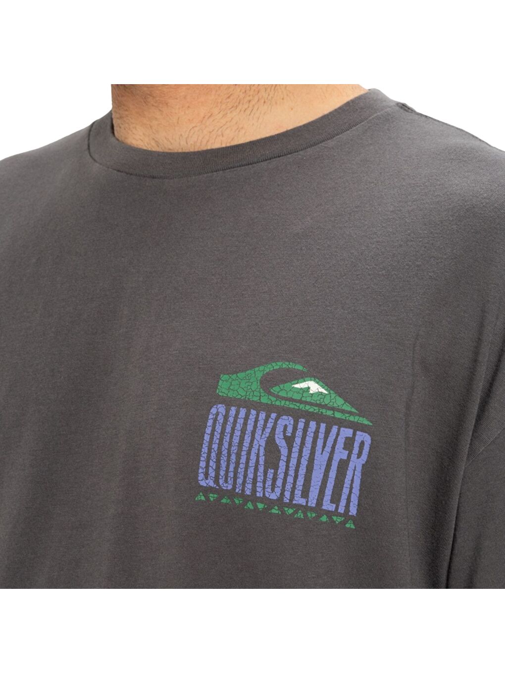 Gri Gh Qs World Force Erkek Tişört-2