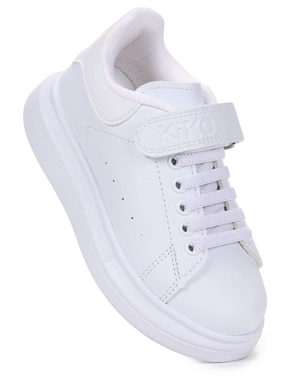 Beyaz Tinsa Günlük Cırtlı Kız Çocuk Spor Ayakkabı