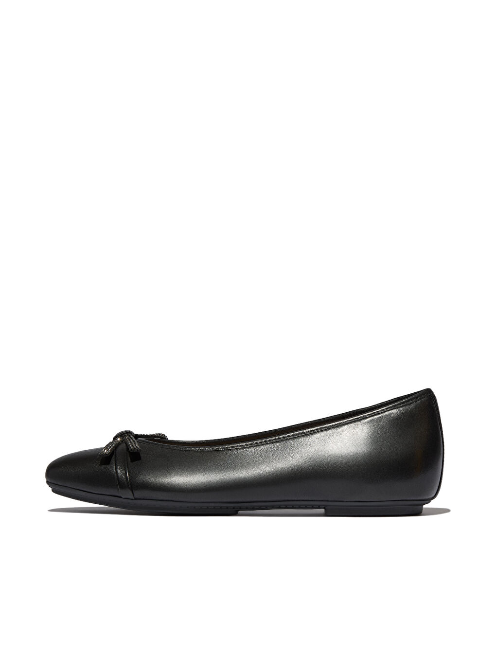 Siyah Kadın Babet E3E-001 DELICATO GLITZ-BOW LEATHER BALLET Black