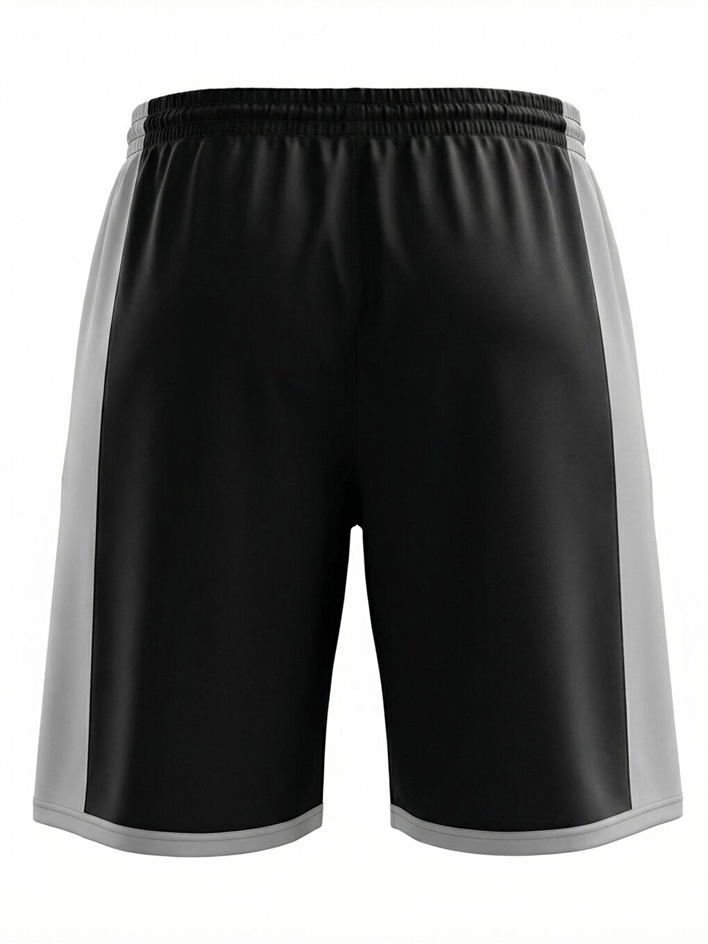 Siyah ORENDAHILL Erkek Spor Şort Hızlı Kuruyan Esnek Regular Fit Gym Cepli Yan Çizgi Detaylı Activewear-2