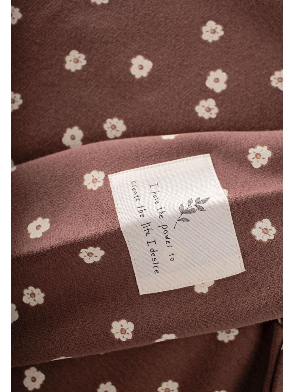 Kahverengi Kadife Taytlı Sweatshirt Takım 2-10 Yaş A Kahve-2