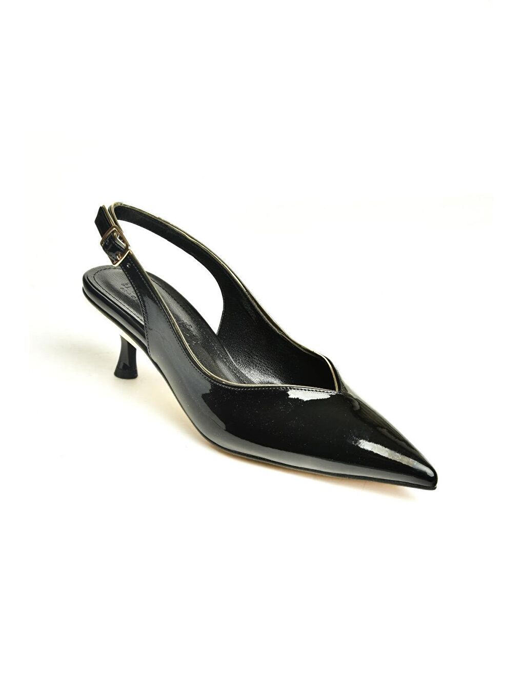 U8205033 Siyah Kadın Topuklu Ayakkabı-1