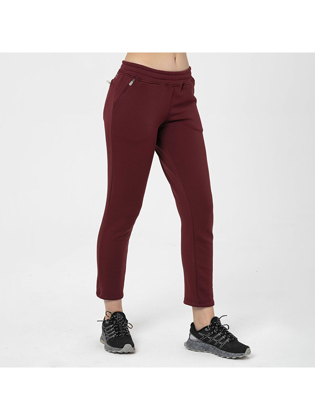 Siyah Edge Kadın Kırmızı Eşofman-4