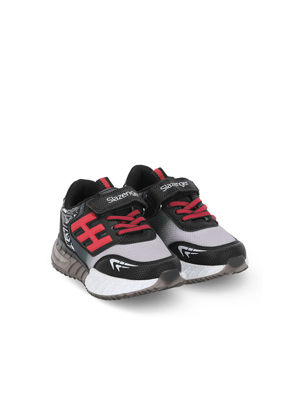 ENZO P Unisex Çocuk Siyah / Kırmızı Günlük Spor Ayakkabısı-1