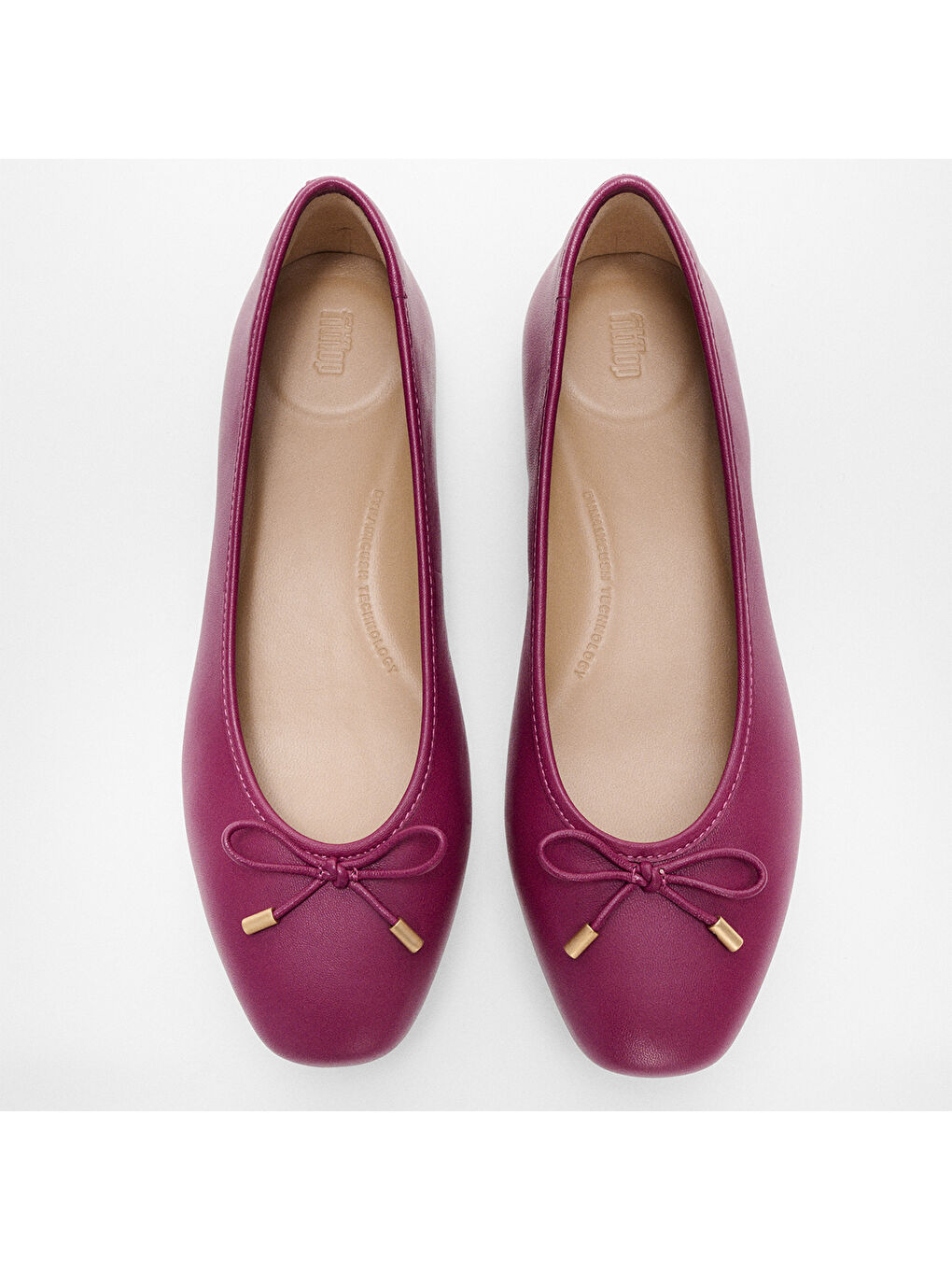 Bordo Kadın Babet HX8-288/A69/B41 DELICATO BOW SOFT LEATHER BALLET FLATS-2