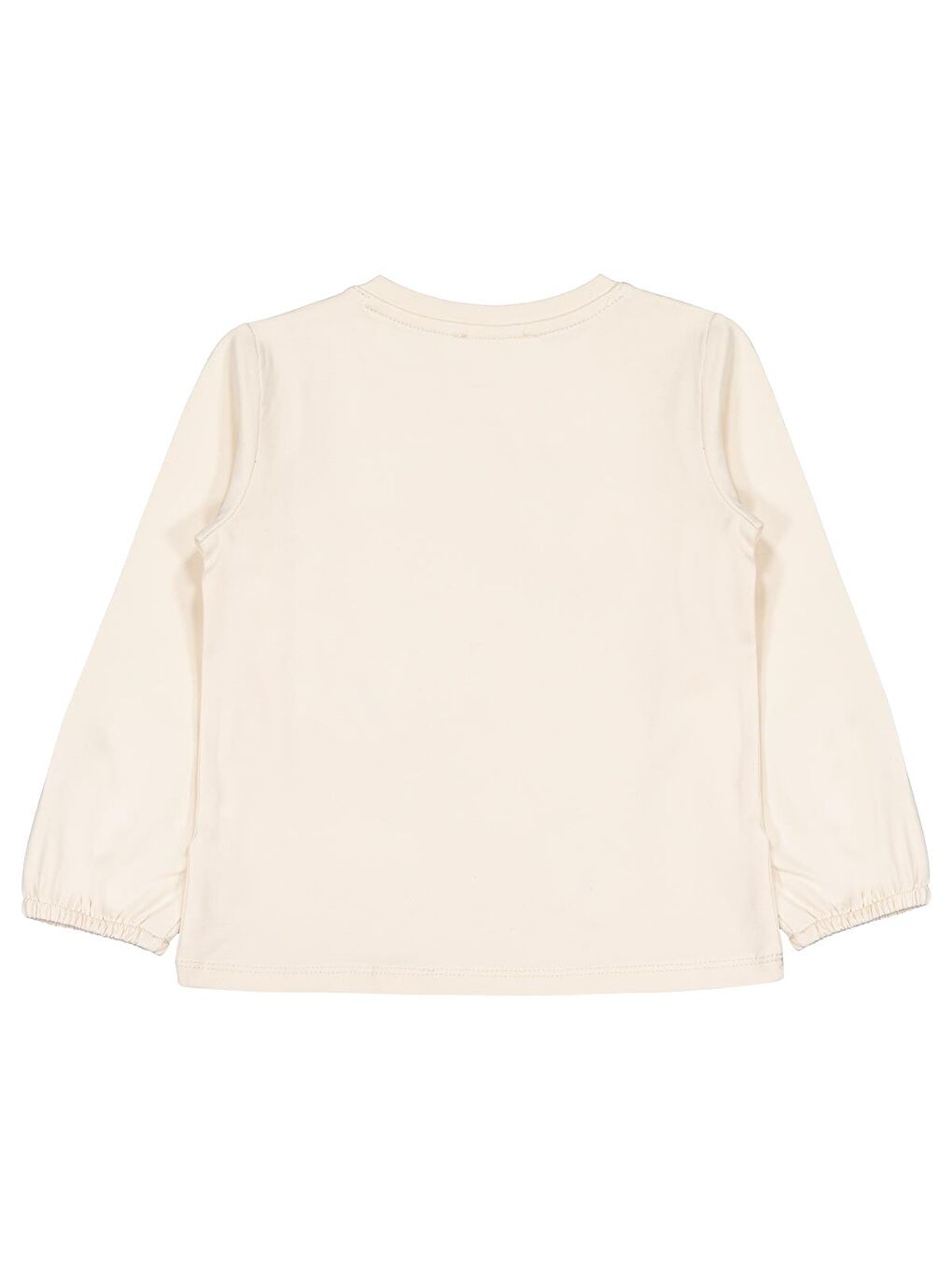 Bej Girls Kelebek Nakışlı 2-5 Yaş Sweatshirt - Fil Dişi 2-3 Yaş-1