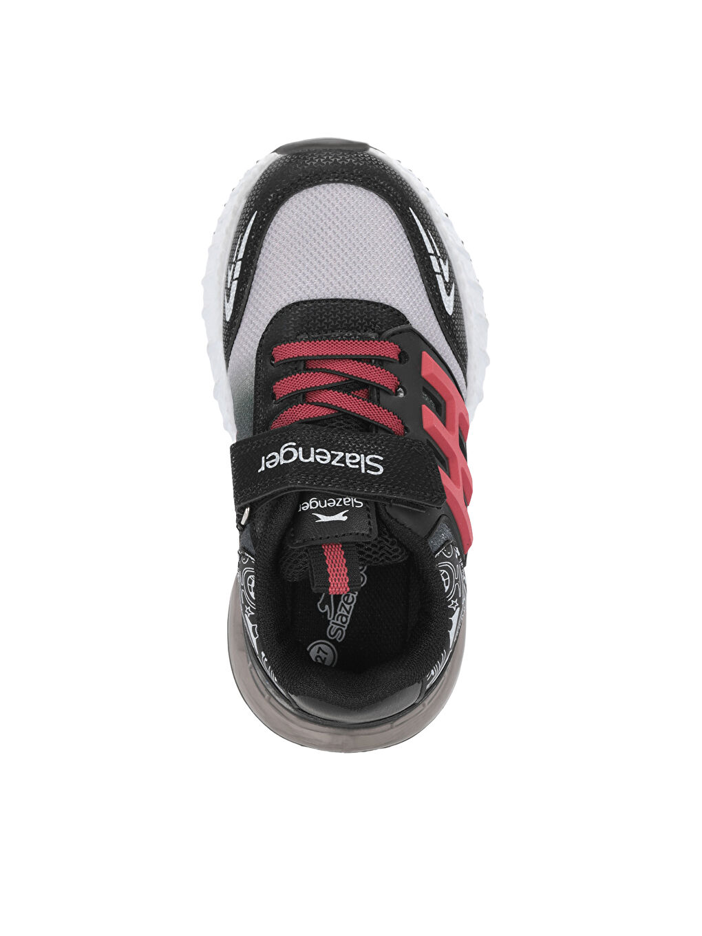 ENZO P Unisex Çocuk Siyah / Kırmızı Günlük Spor Ayakkabısı-4