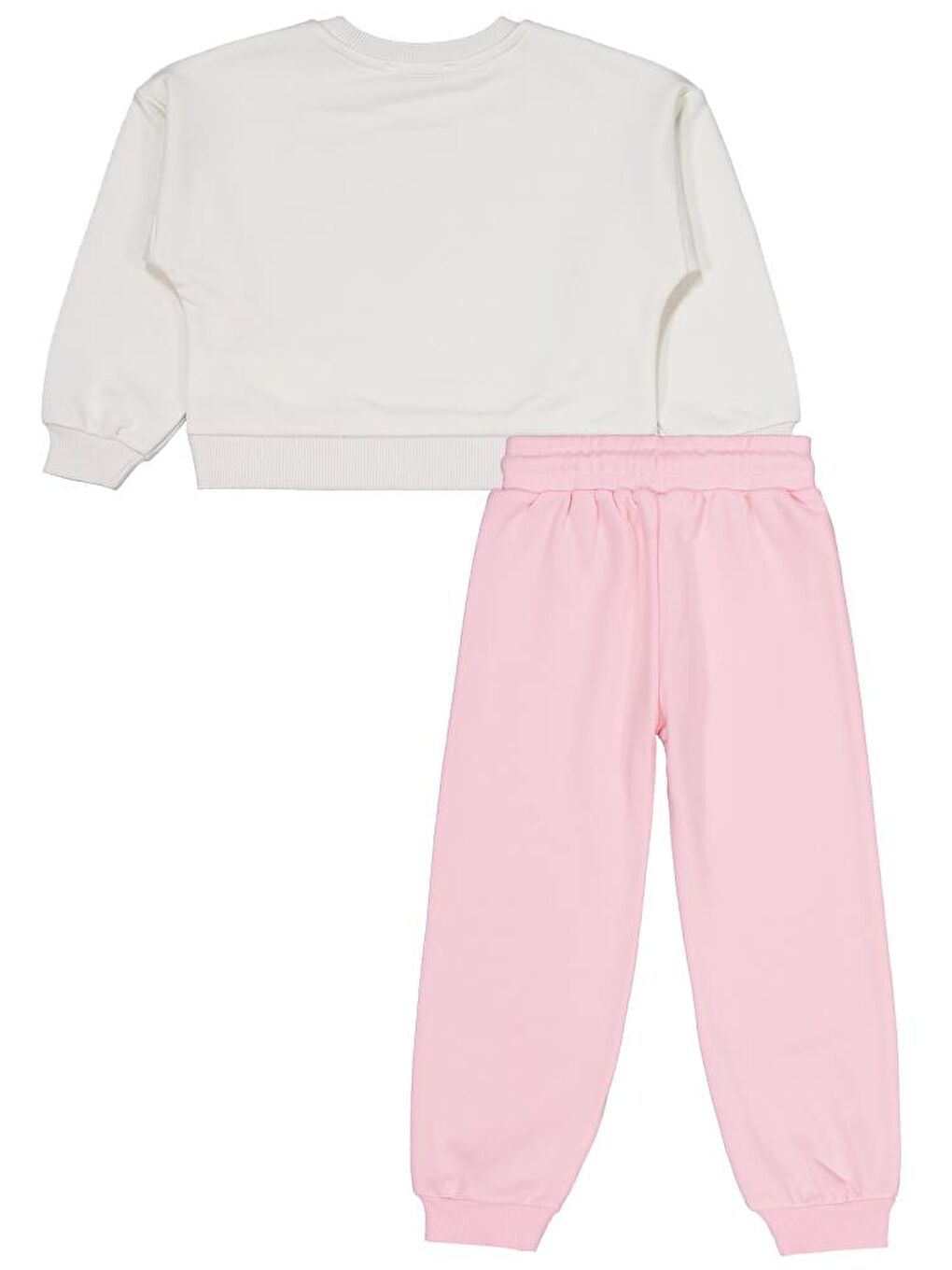 Girls Brooklyn Baskılı 2-5 Yaş Eşofman Takımı - Ekru 5-6 Yaş-2