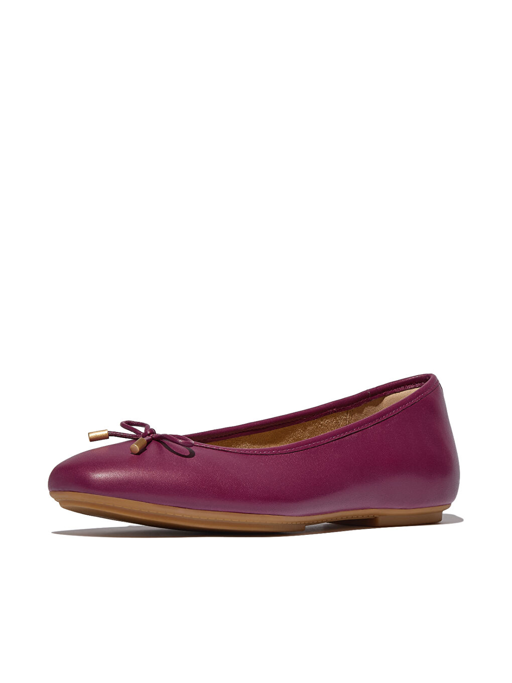 Bordo Kadın Babet HX8-288/A69/B41 DELICATO BOW SOFT LEATHER BALLET FLATS-4