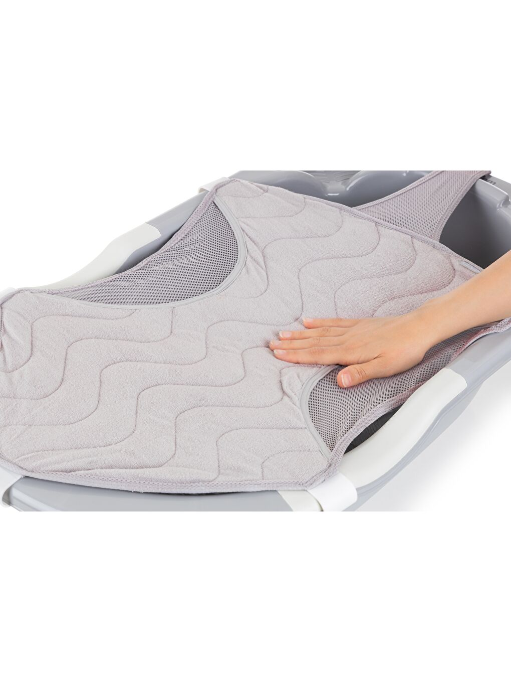 044 Bebek Banyo Filesi Havlu Gri-1